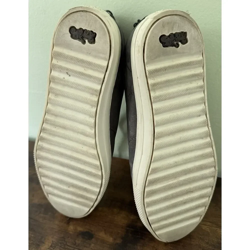 COACH Women's Suede Low Top Lace-Up Sneakers Round Toe 6B